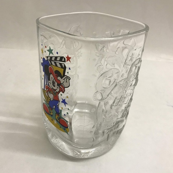 Walt Disney Micky Mouse Glass McDonald’s 2000 Disney Studios Series - Picture 1 of 13